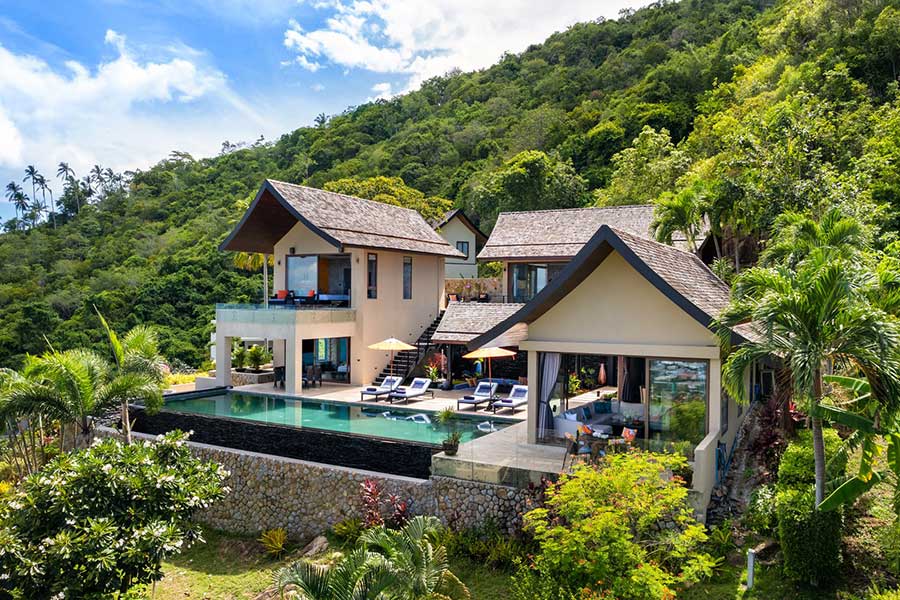 Luxury Sea View Contemporary Asian 4-Bed 693 Sqm Pool Villa, Chaweng